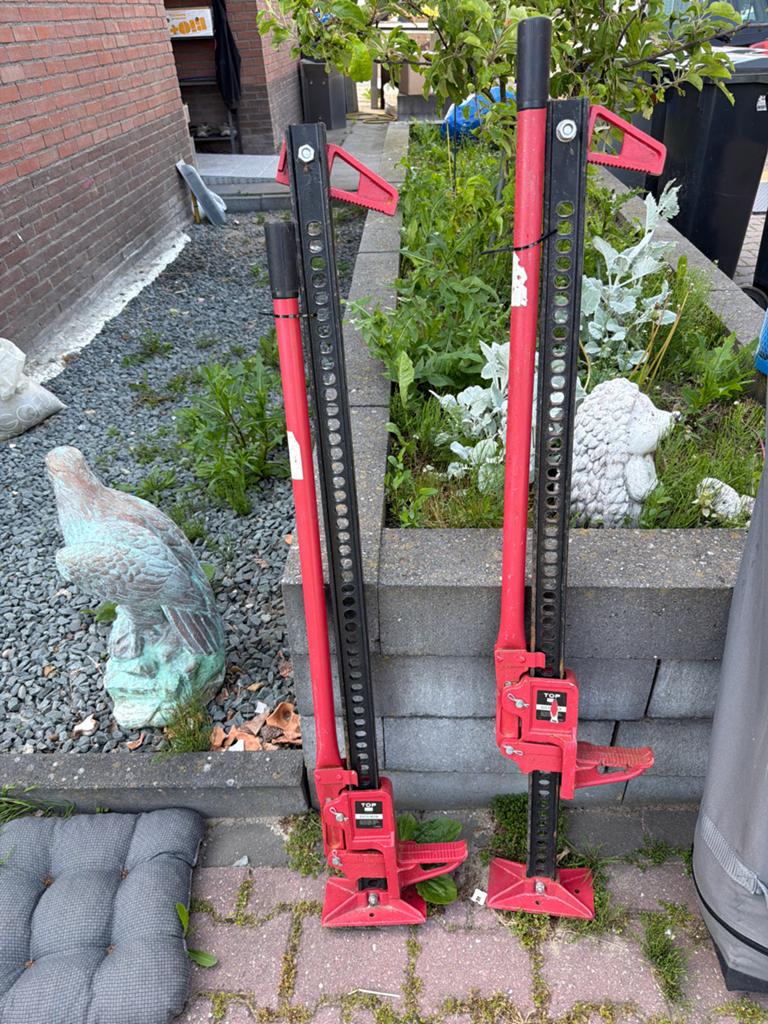 Twee TOP Rider Krikken - Hi-Lift Krikken, Auto diversen, Krikken, Ophalen of Verzenden, Gebruikt, Mechanisch, Schaarkrik