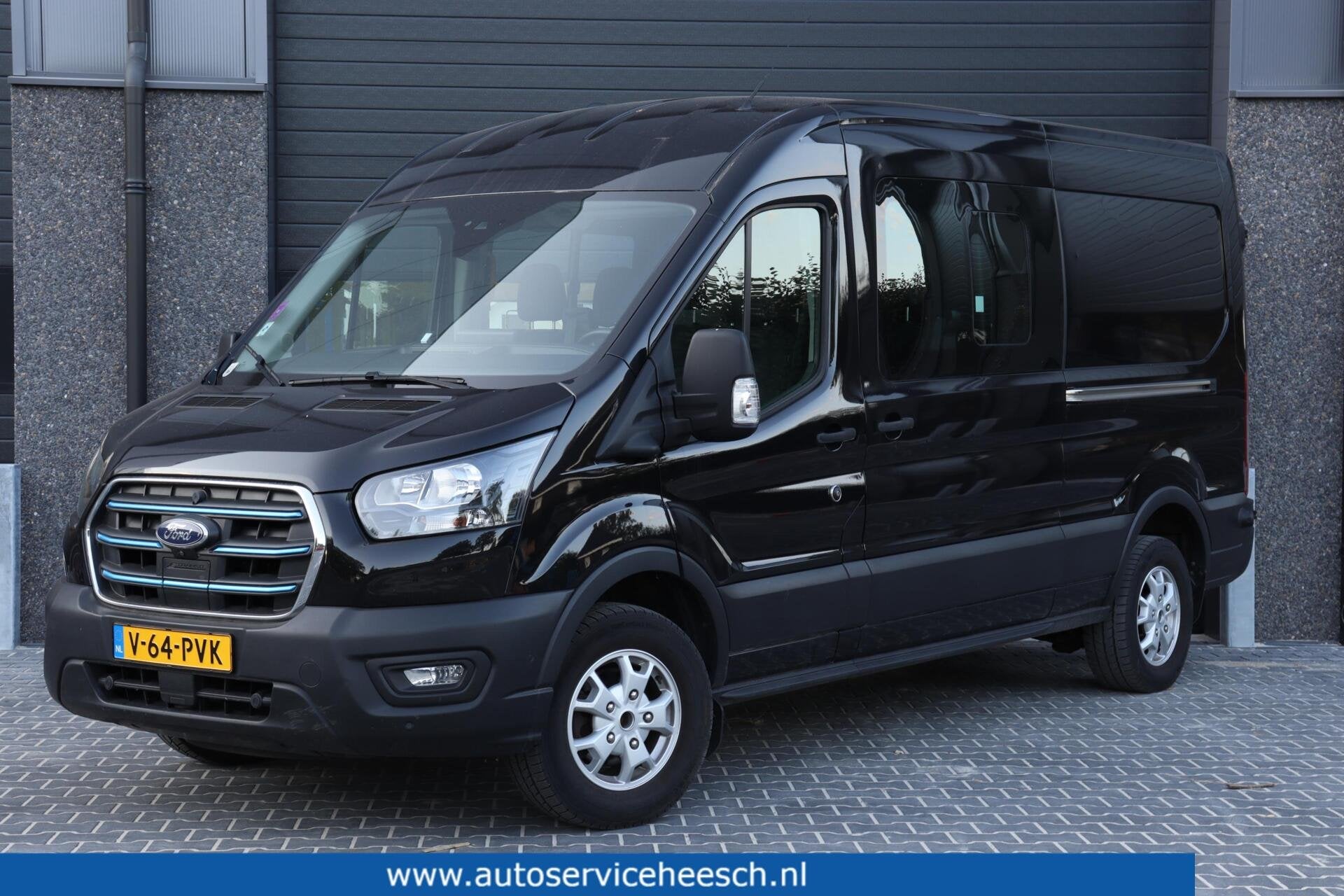 Ford E-Transit L3H2 68 kWh l DUBBEL CABINE l 2X SCHUIFDEUR l, Automaat, Automatische klimaatregeling, Gebruikt, Met garantie (alle)