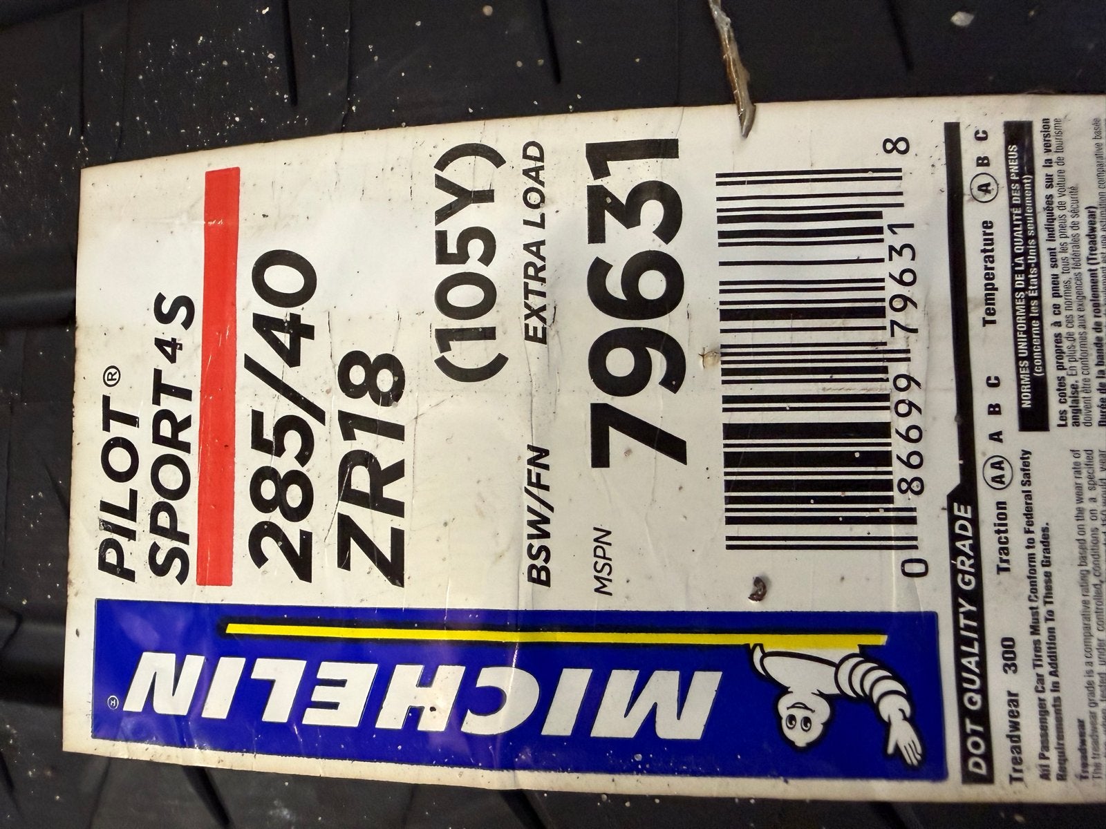 Michelin Pilot Sport 4S 285/40 ZR18 voor Maserati, Auto-onderdelen, Ophalen, 18 inch, 285 mm, Nieuw