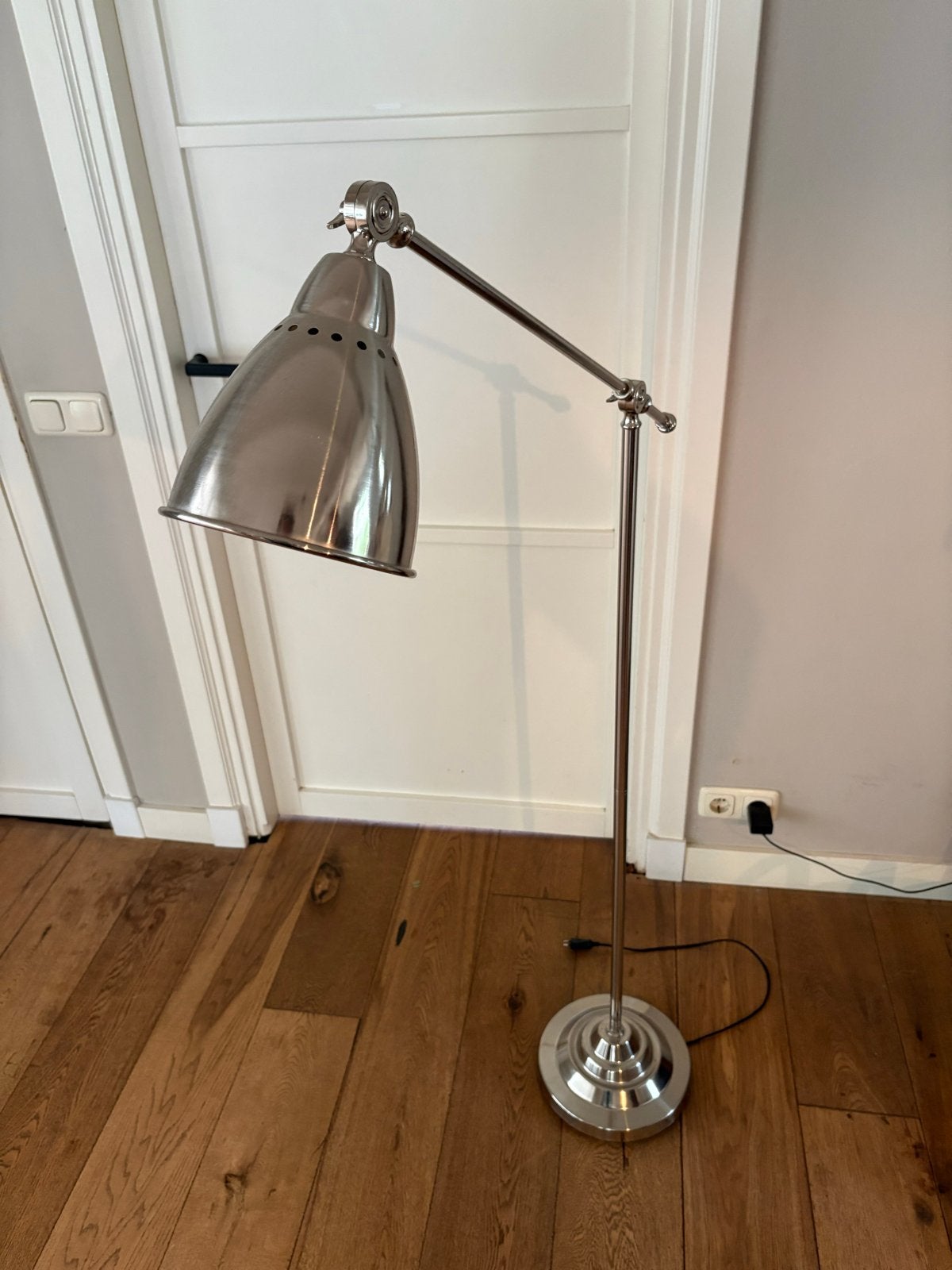 Vloerlamp RVS, Ophalen, Zo goed als nieuw, Metaal, 150 tot 200 cm