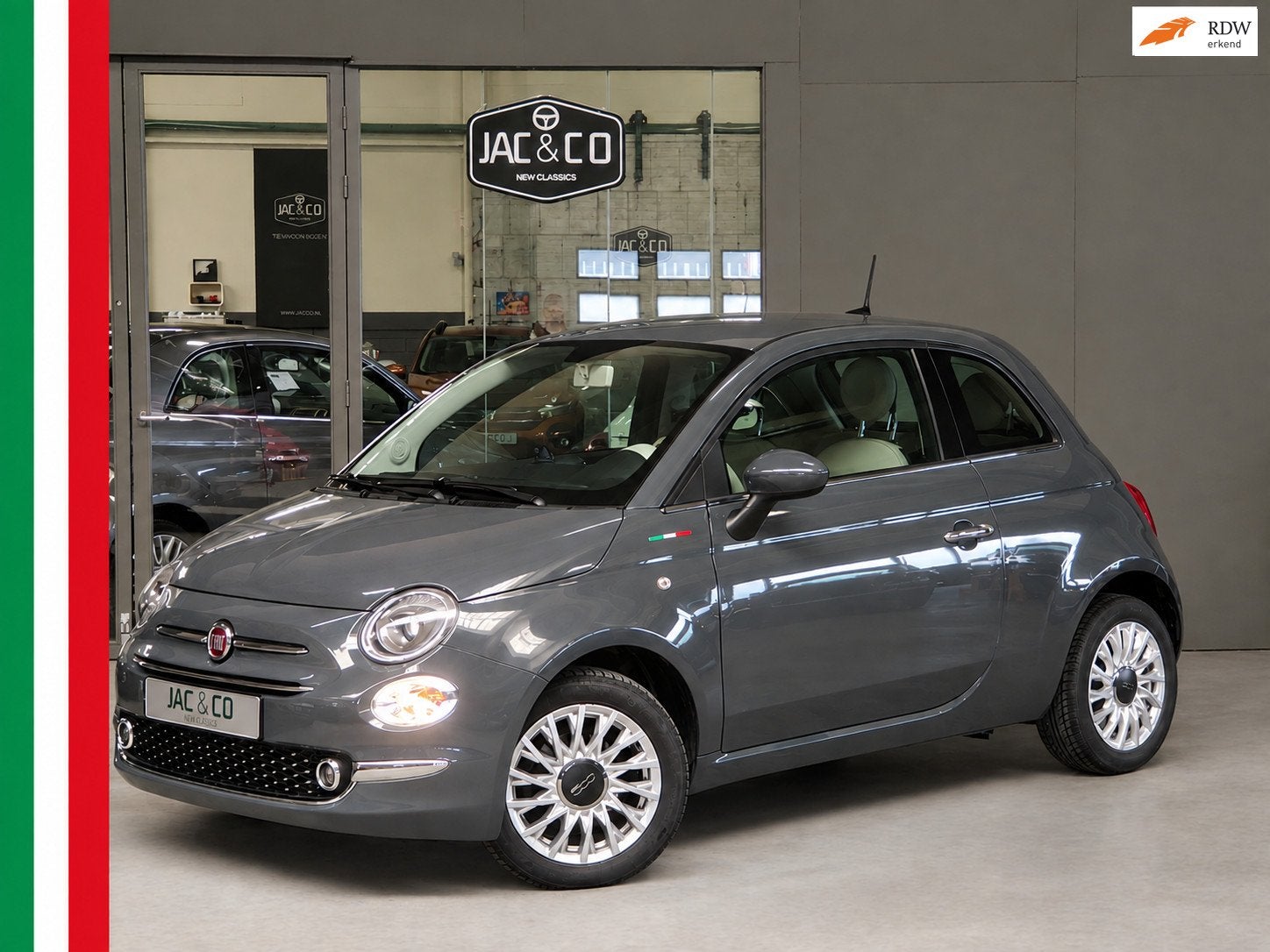 Fiat 500 1.2 Lounge NAVI - APPLE CARPLAY- NIEUWSTAAT, Auto's, Dealer onderhouden, Stof, Gebruikt, 4 cilinders