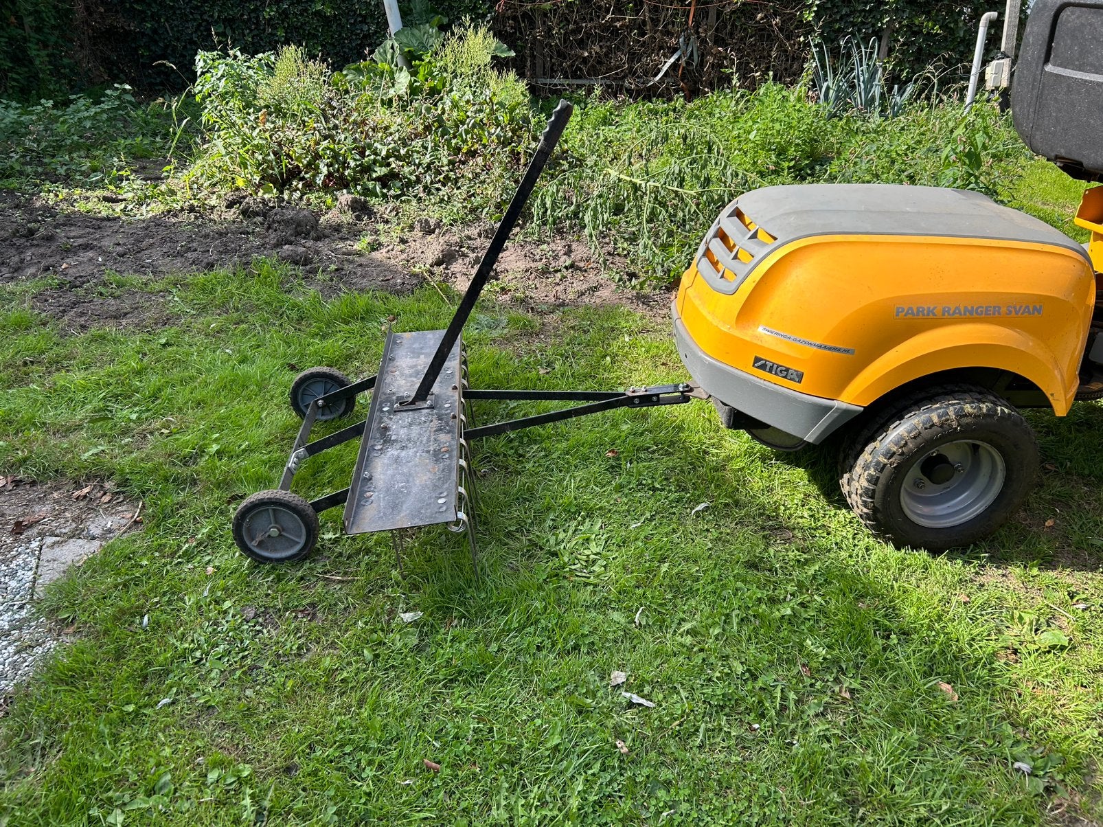 Getrokken verticuteerhark / verticuteerder voor zitmaaier, Tuin en Terras, Ophalen, Gebruikt, 50 cm of meer