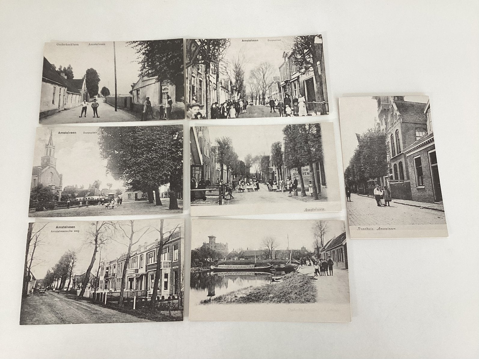 Amstelveen.     7 x Reprint, Ophalen of Verzenden