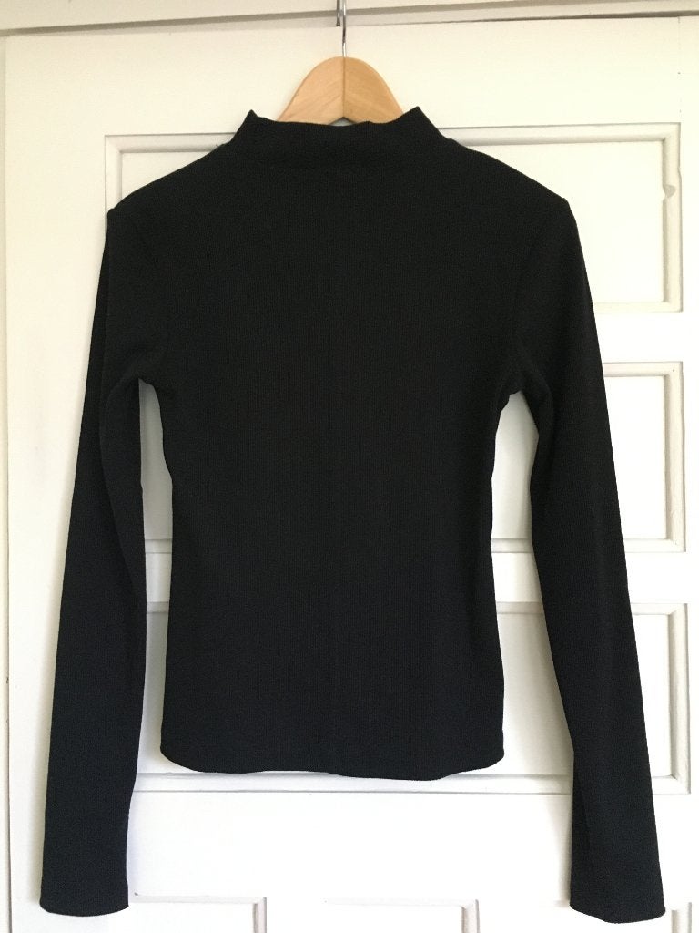 Zwarte top met lange mouwen maat S, Zwart, Ophalen of Verzenden, Lange mouw, Maat 36 (S)