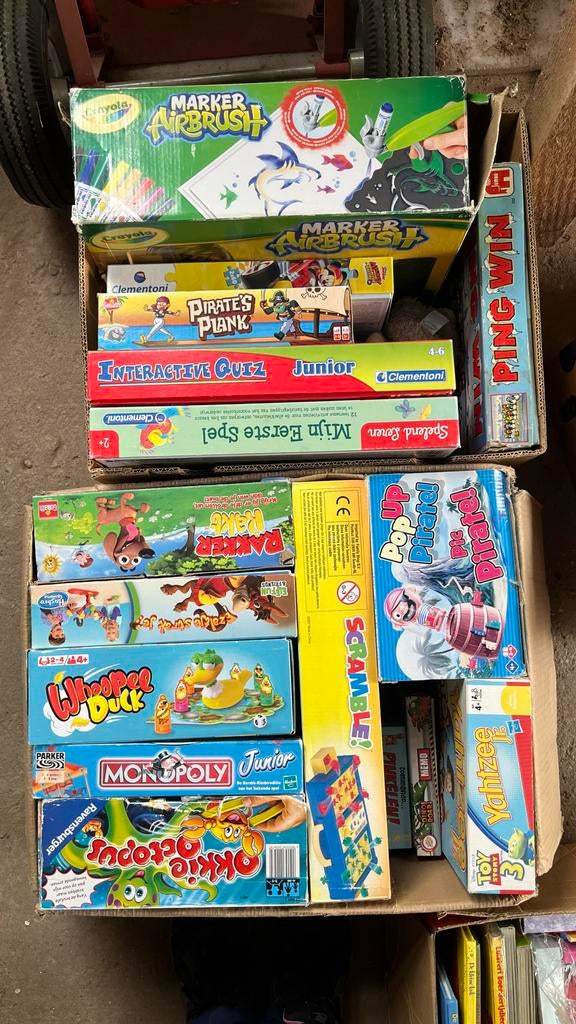 Grote collectie bordspellen en knutselspullen, Ophalen of Verzenden, Gebruikt, Jongen of Meisje