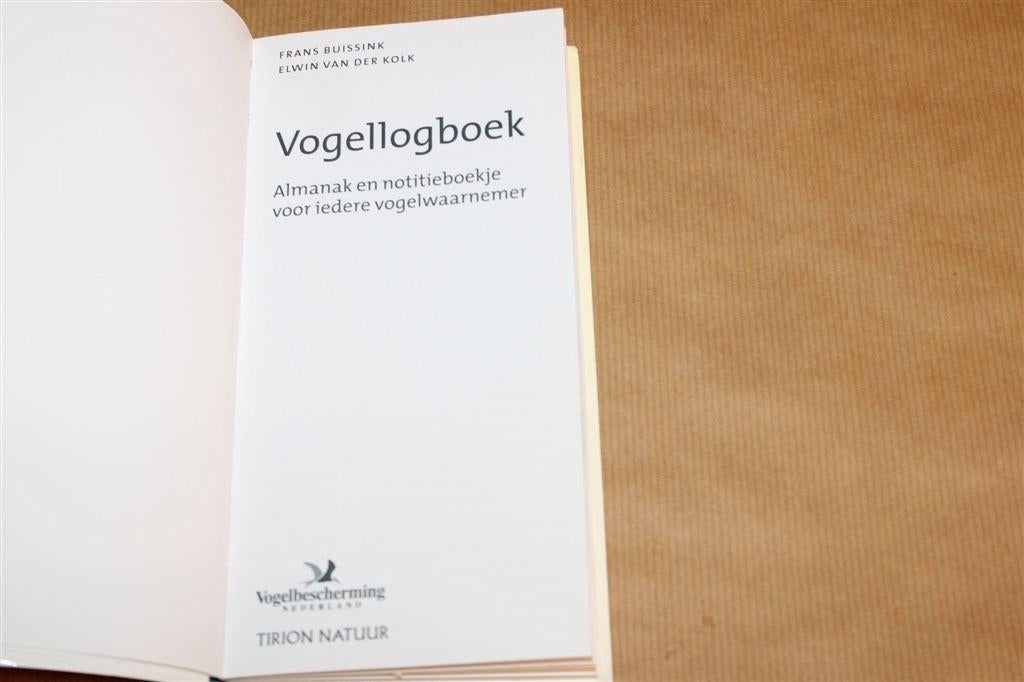Vogellogboek — Almanak En Notitieboekje [Buissink], Ophalen of Verzenden, Gelezen, Vogels