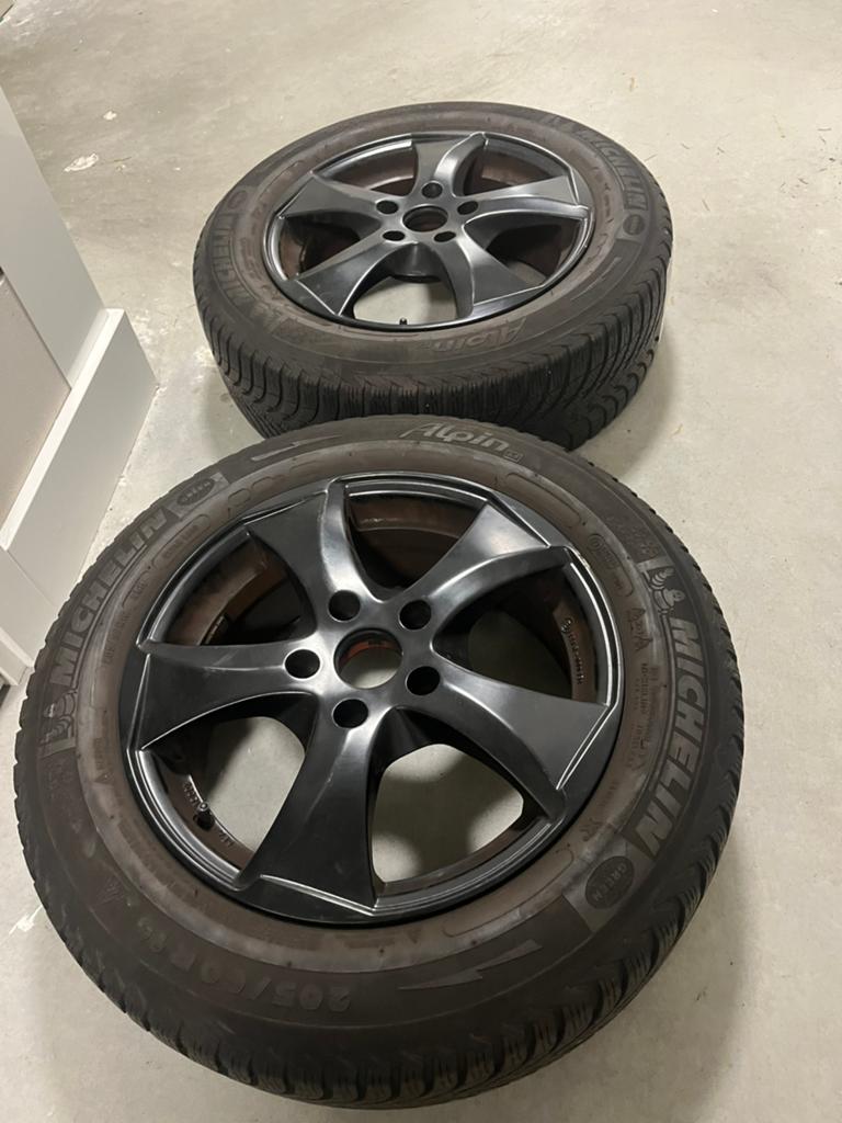 Nette zwarte 16 inch velgenset (5x114.3) voor o.a. Mazda 3, Auto-onderdelen, Ophalen, Gebruikt, Hyundai