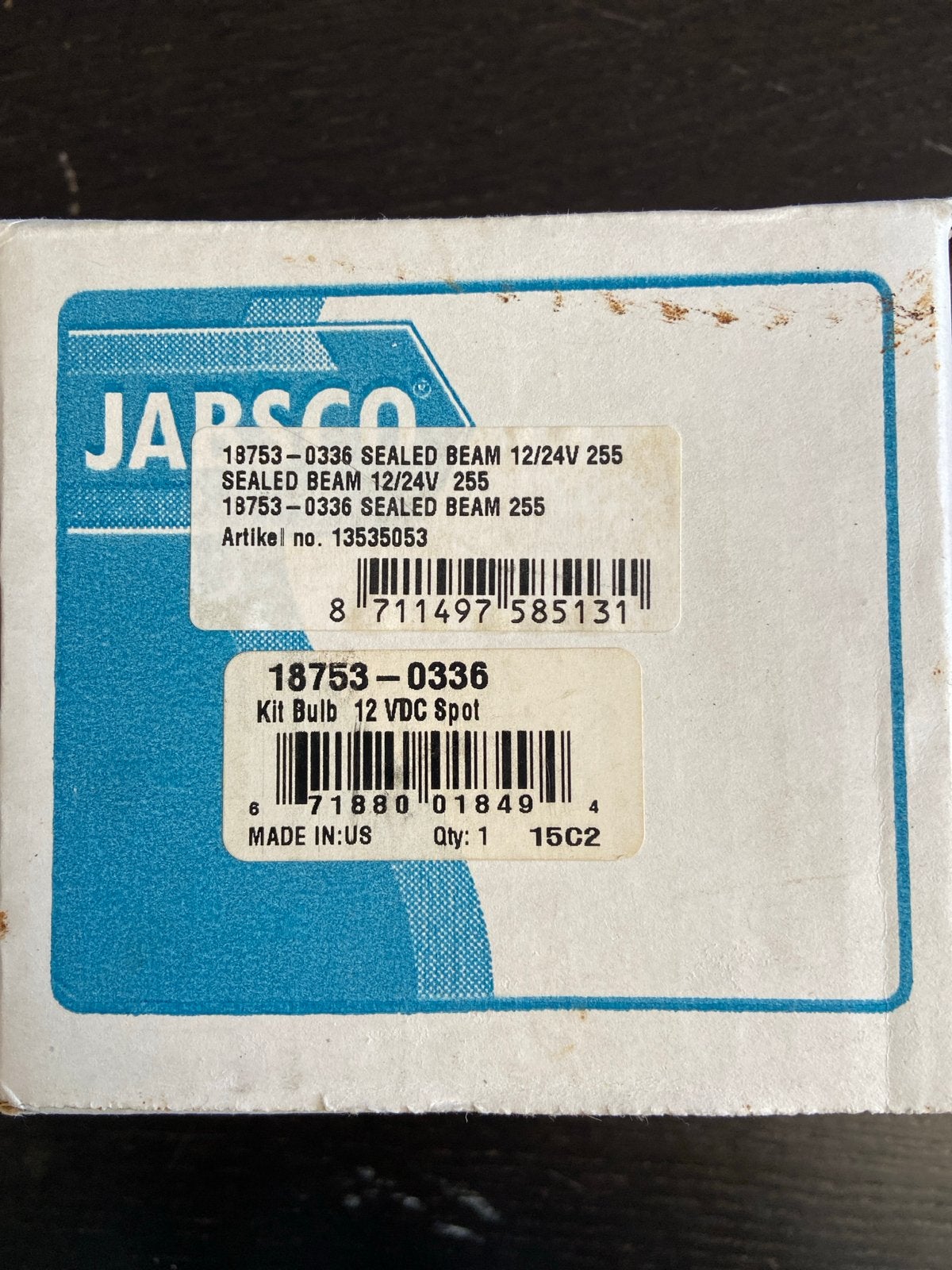 Jabsco Sealed Beam Lamp 12V/24V, Ophalen of Verzenden, Nieuw, Overige typen