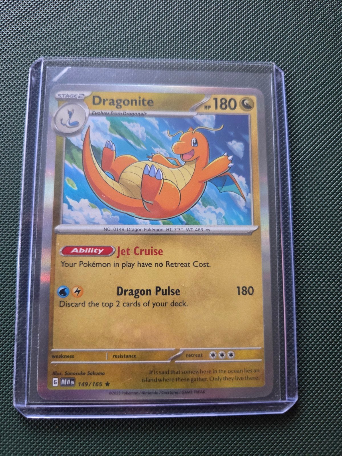Dragonite #149 Pokemon Scarlet & Violet 151, Ophalen of Verzenden, Zo goed als nieuw