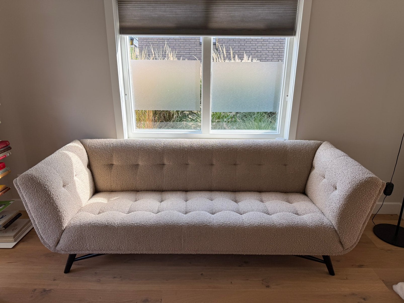 Beige 3 zitsbank 230-88-80, Ophalen, Driepersoons, 75 tot 100 cm, Zo goed als nieuw