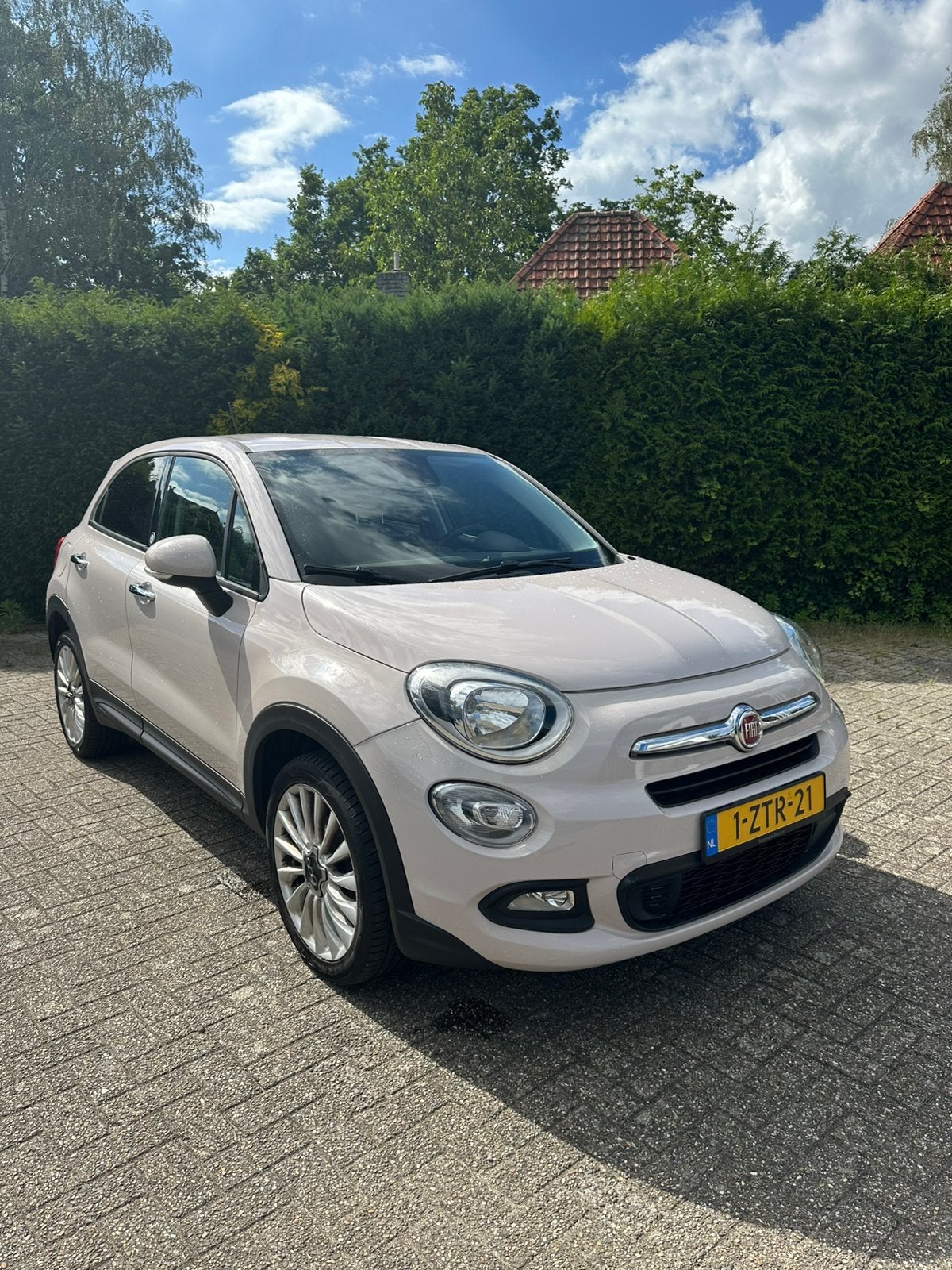 Fiat 500X, Voorwielaandrijving, 4 cilinders, Beige, Origineel Nederlands