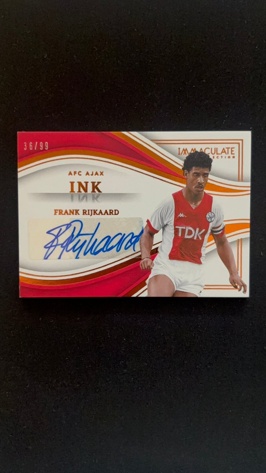 Frank Rijkaard Auto /99 – Panini Immaculate Ajax Netherlands, Ophalen of Verzenden, Zo goed als nieuw