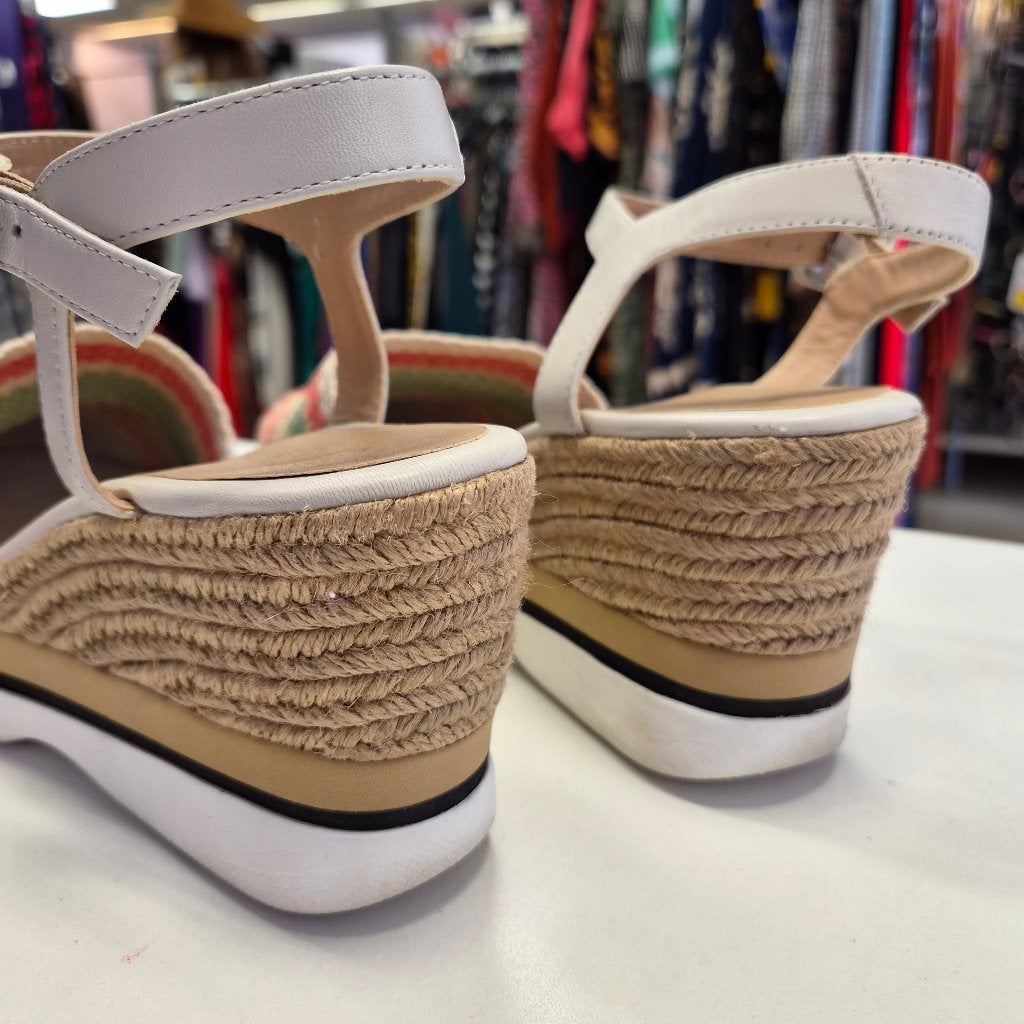 Unisa espadrille sleehak sandalen multicolor maat 39 51958, Overige kleuren, Ophalen of Verzenden, Zo goed als nieuw, Unisa