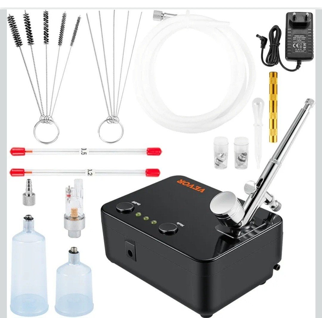 VEVOR Airbrush Set met Compressor voor Diverse Toepassingen, Ophalen of Verzenden, Zo goed als nieuw