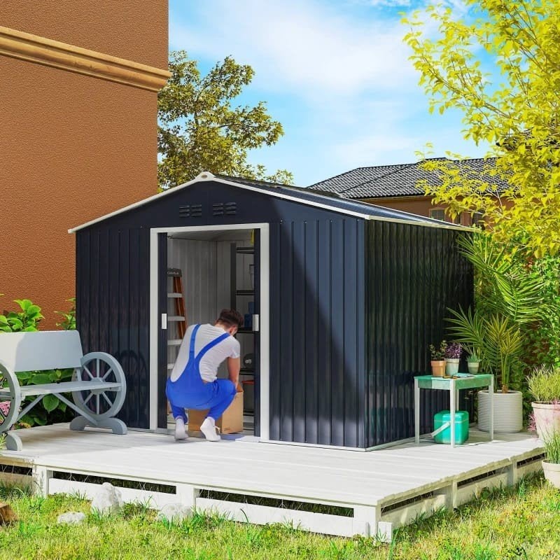Metalen tuinhuis schuur fietsenhok berging, Tuin en Terras, Bergingen en Tuinkasten, Ophalen of Verzenden, Nieuw, Metaal, Fietsenberging
