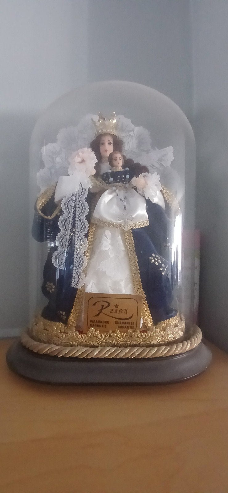 Twee Vintage Glazen Stolpen - Reina & Hollands Jongen, Ophalen, Gebruikt