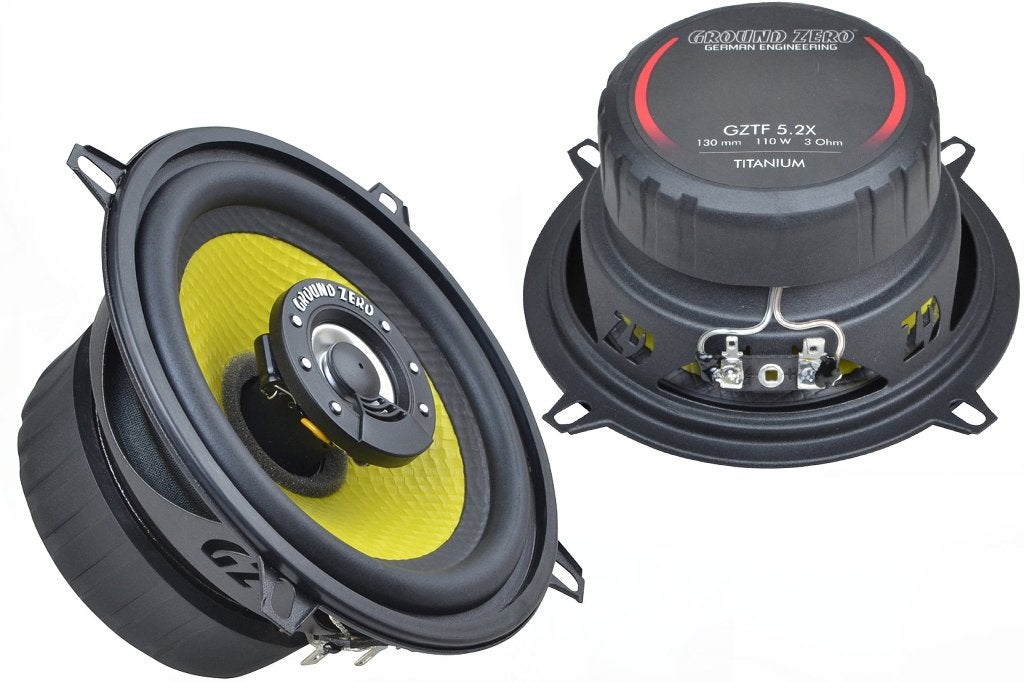 Ground Zero GZTF 5.2X Speakers 13cm (100W / 80Wrms), Auto diversen, Autospeakers, Nieuw, Ophalen of Verzenden