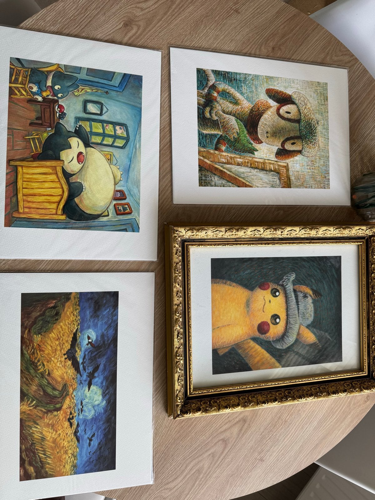Giclée Pokémon x Van Gogh Museum: korenveld met kraaien, Expressionistisch, Ophalen of Verzenden, Landschap, Papier