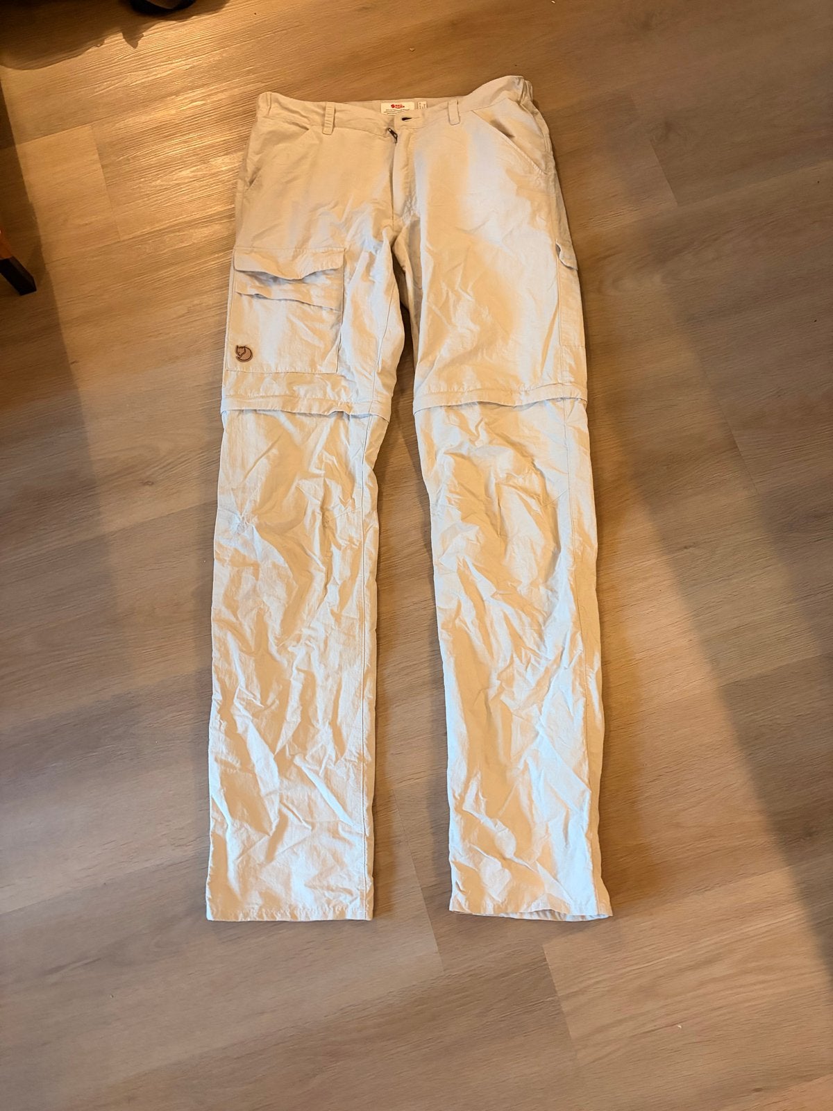 Fjällräven afritsbroek - Beige - Maat 50 (L), Kleding | Heren, Broeken en Pantalons, Ophalen of Verzenden, Zo goed als nieuw, Maat 52/54 (L)