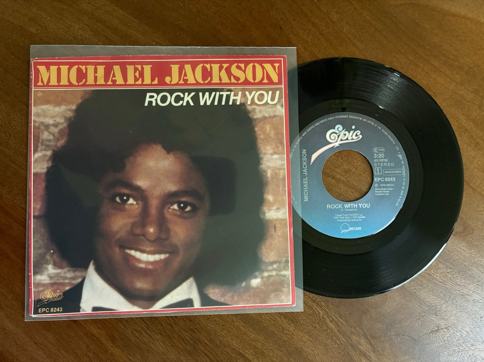 Michael Jackson - Rock with you, Ophalen of Verzenden, 7 inch, Single
