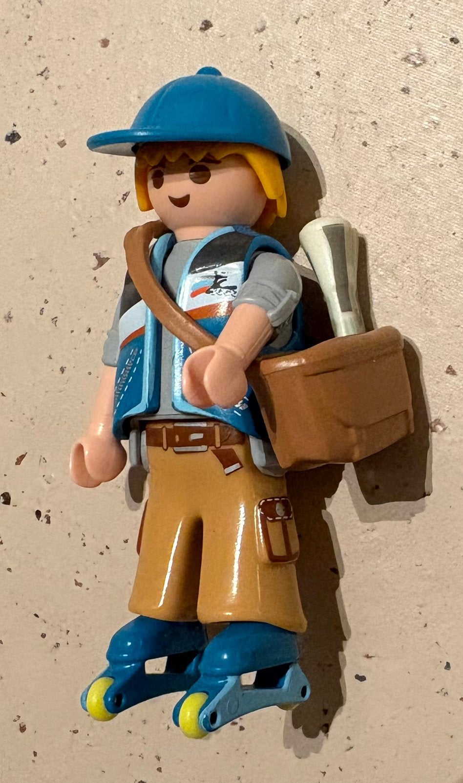 9332 Playmobil krantenjongen op skates, Kinderen en Baby's, Ophalen of Verzenden, Gebruikt