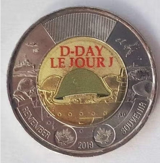 Canada - 2 Dollar 2020 - Color D-Day - circulated, Verzenden, Noord-Amerika, Losse munt