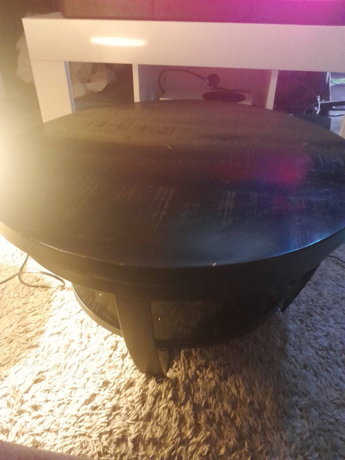 ronde salontafel, Ophalen, Gebruikt, 50 tot 100 cm, Rond