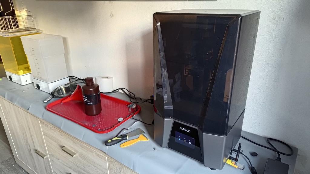 Complete Elegoo Saturn 3 Ultra 3D Resin Print Set, Ophalen, Zo goed als nieuw, Elegoo