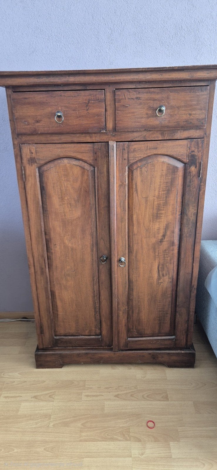 Houten dressoir met lades en deuren, Huis en Inrichting, Kasten | Dressoirs, Ophalen, Gebruikt, Met deur(en), Rustiek, Koloniaal
