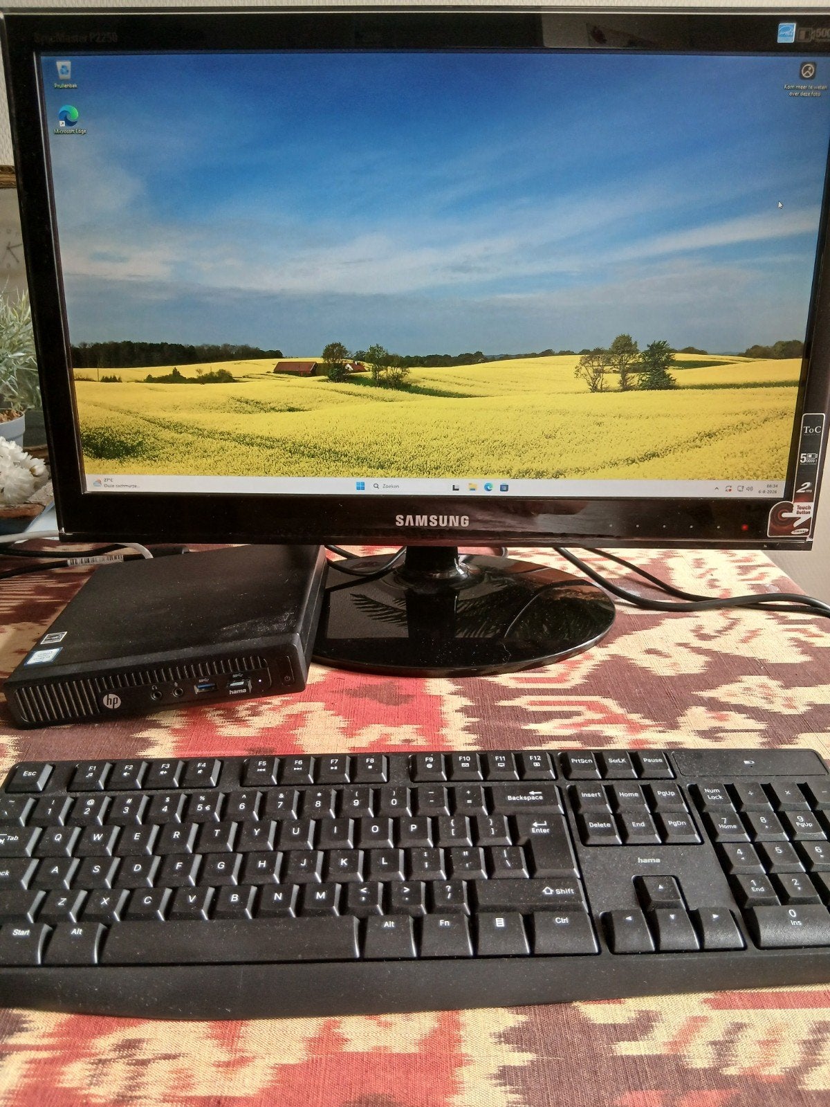 HP MINI PC, Ophalen, Refurbished, Hp mini 17x 17cm