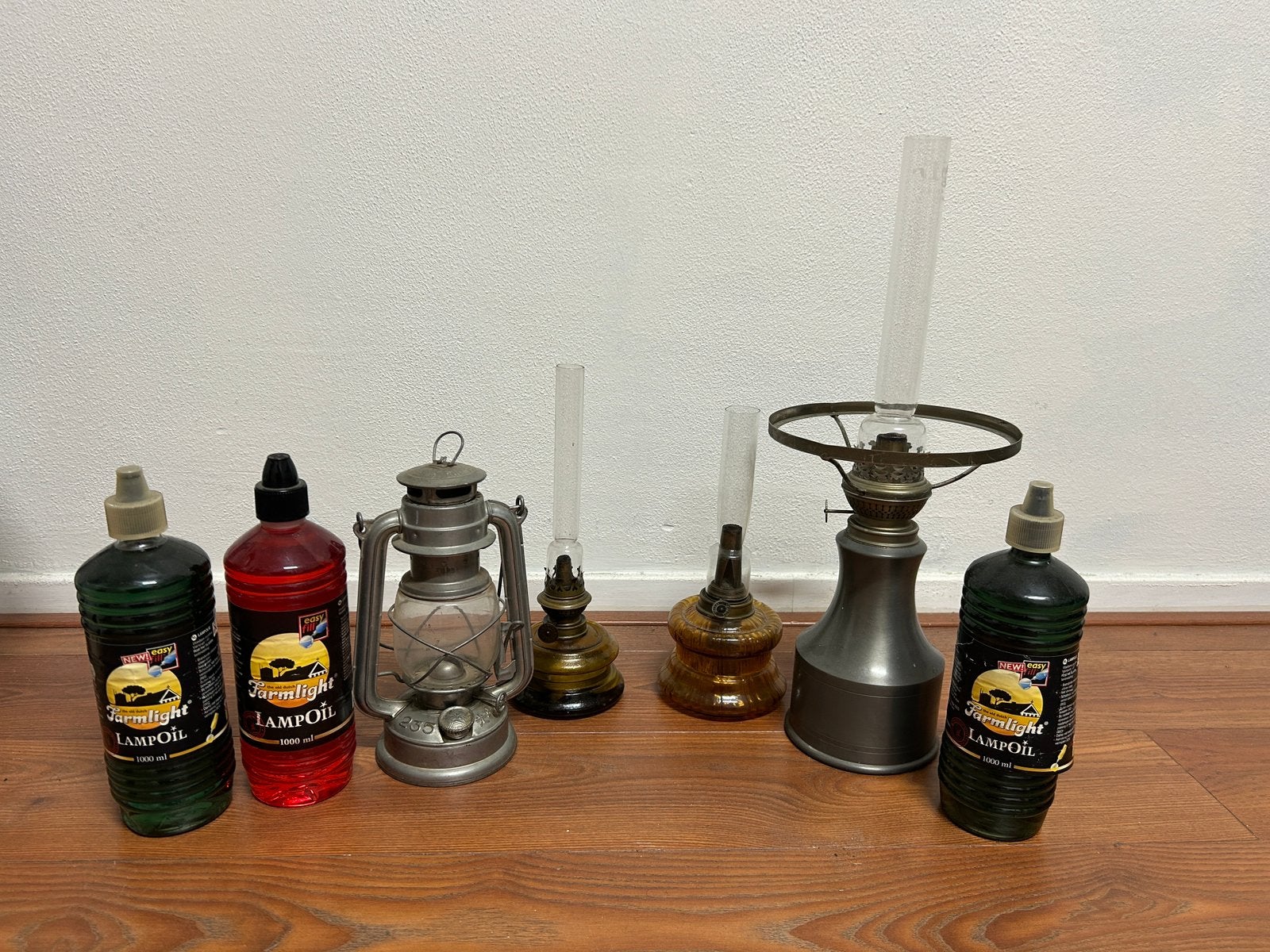 Olielampen, Ophalen