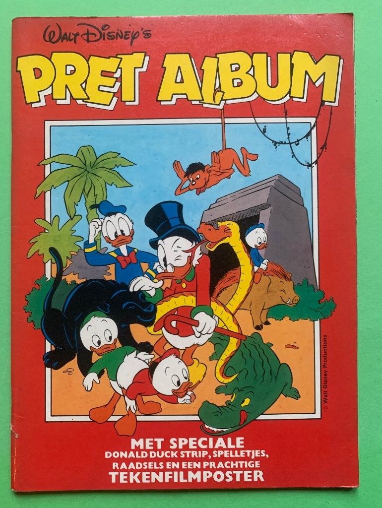 Walt Disney's Pret Album - Donald Duck stripboek 1978, Boeken, Eén stripboek, Ophalen of Verzenden, Gelezen, Walt Disney