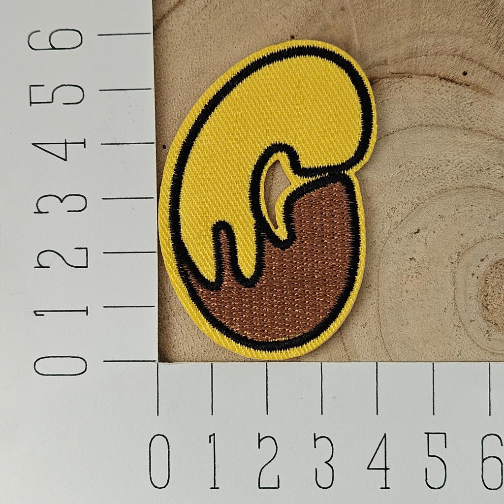 Strijk embleem applicatie Patch Bij alfabet letter C, Nieuw, Ophalen of Verzenden, H, V