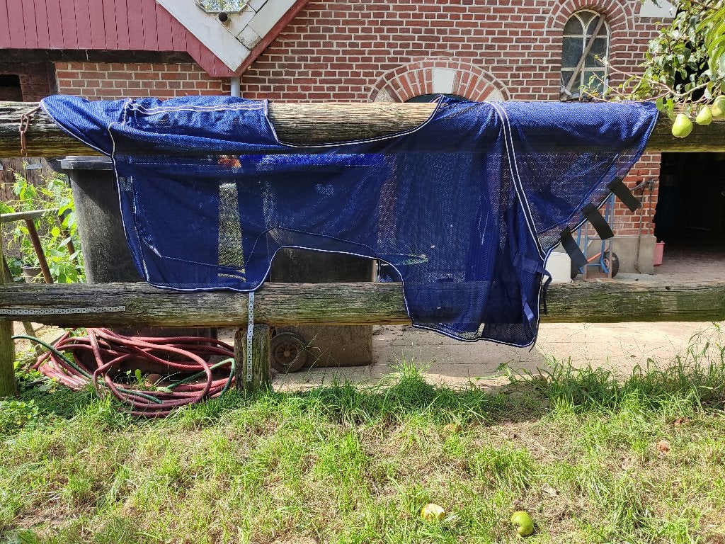 Vliegendeken (+ uitrijdeken) D-pony, Dieren en Toebehoren, Paarden en Pony's | Dekens en Dekjes, Vliegendeken, Nieuw, Ophalen of Verzenden