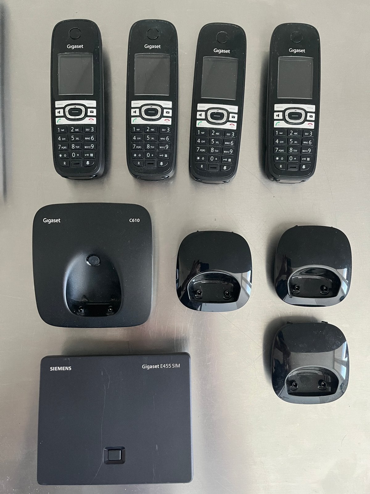 Gigaset Siemens dect apparatuur, Telecommunicatie, Ophalen of Verzenden, Gebruikt, 4 handsets of meer