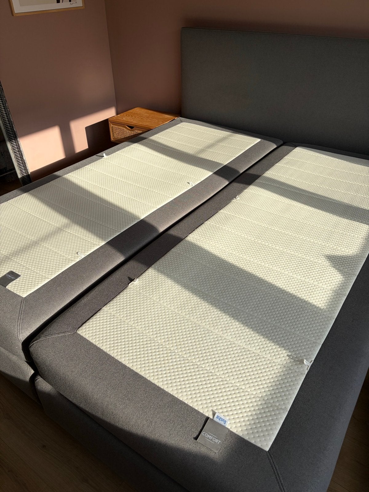 Twee Auping Comfort boxspringmatrassen 90x210 cm, Ophalen, 210 cm, Tweepersoons, Zo goed als nieuw