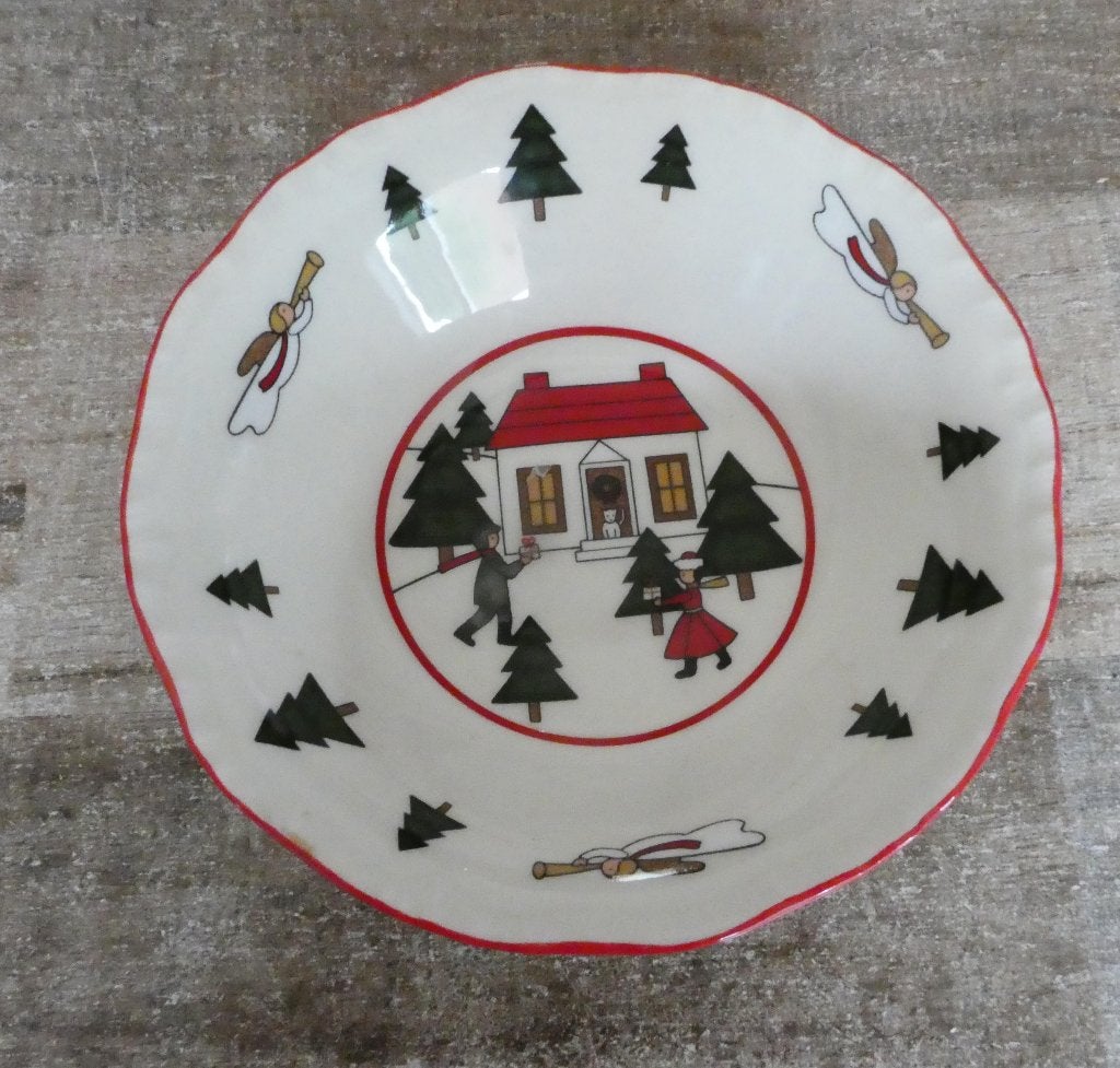 Mason’s Christmas Village “Papschaal” Ø15 cm 1796 - 1983., Ophalen of Verzenden, Zo goed als nieuw