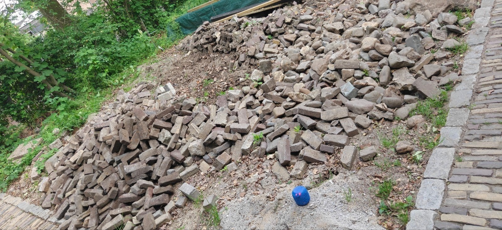 Gebakken waaltjes - 6-10m2, Doe-het-zelf en Verbouw, Tegels, Gebruikt, Overige typen, Overige materialen, Minder dan 20 cm, Minder dan 20 cm