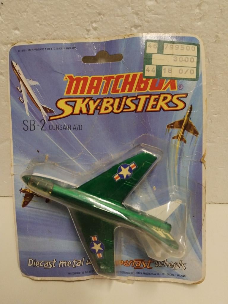 Matchbox Skybusters 1974 Superfast SB2 Corsair A7D 3INCH, Ophalen of Verzenden, Zo goed als nieuw, Overige typen
