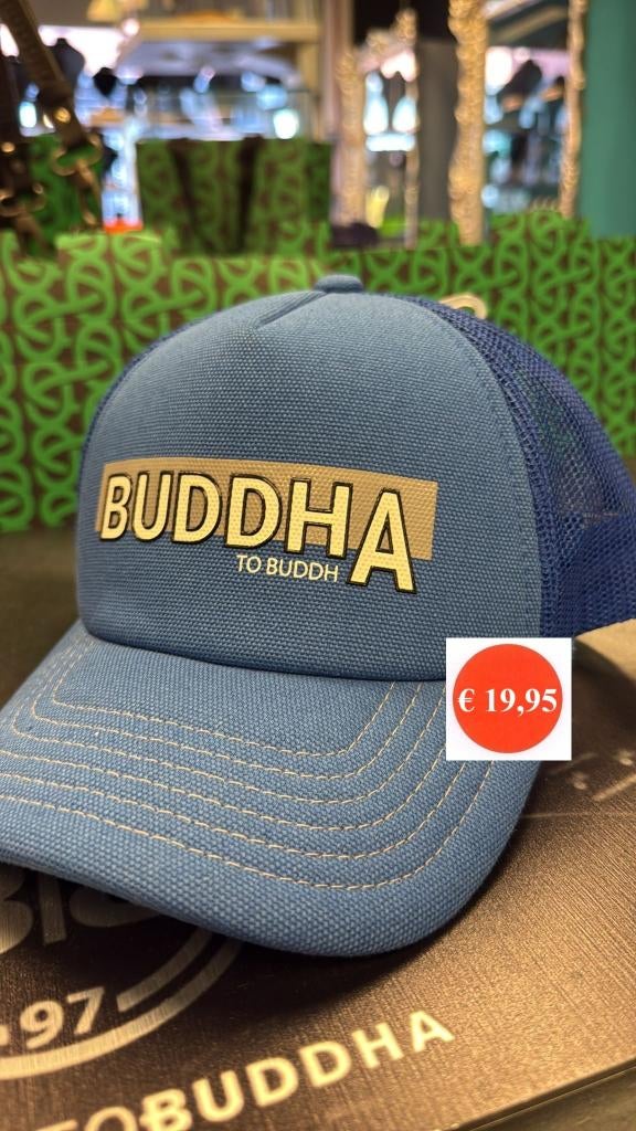 BUDDHA TO BUDDHA CAP € 19,95, Sieraden, Tassen en Uiterlijk, Armbanden, Ophalen of Verzenden, Nieuw, Blauw, Overige materialen