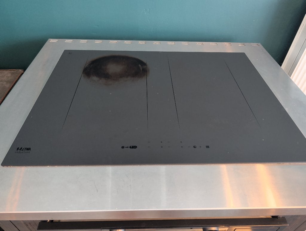 ETNA KIF672DS inductieplaat, Witgoed en Apparatuur, Kookplaten, Ophalen, Gebruikt, 4 kookzones, Inbouw