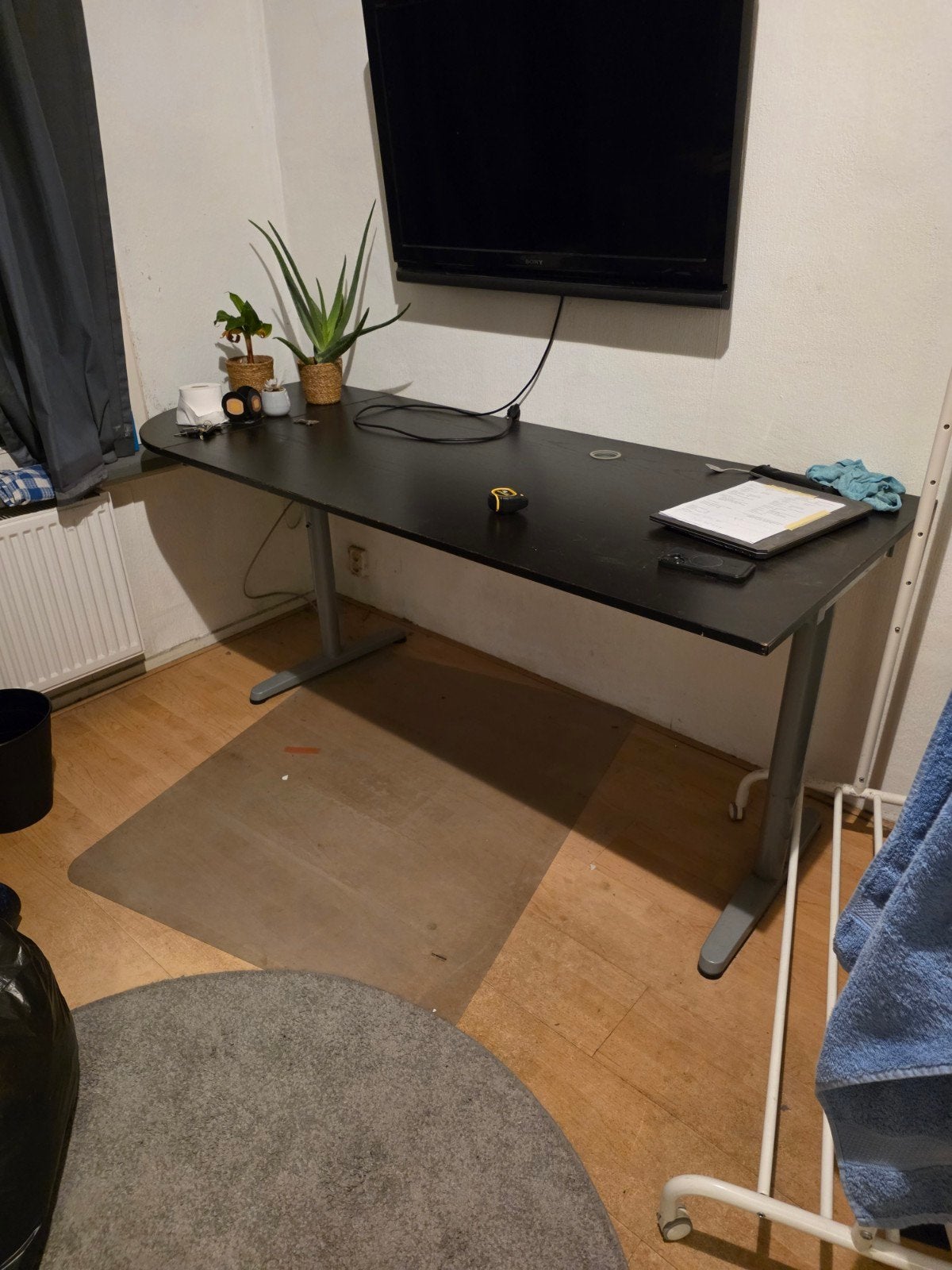 Bureau, Ophalen, Gebruikt, 75 cm of meer, Eikenhout