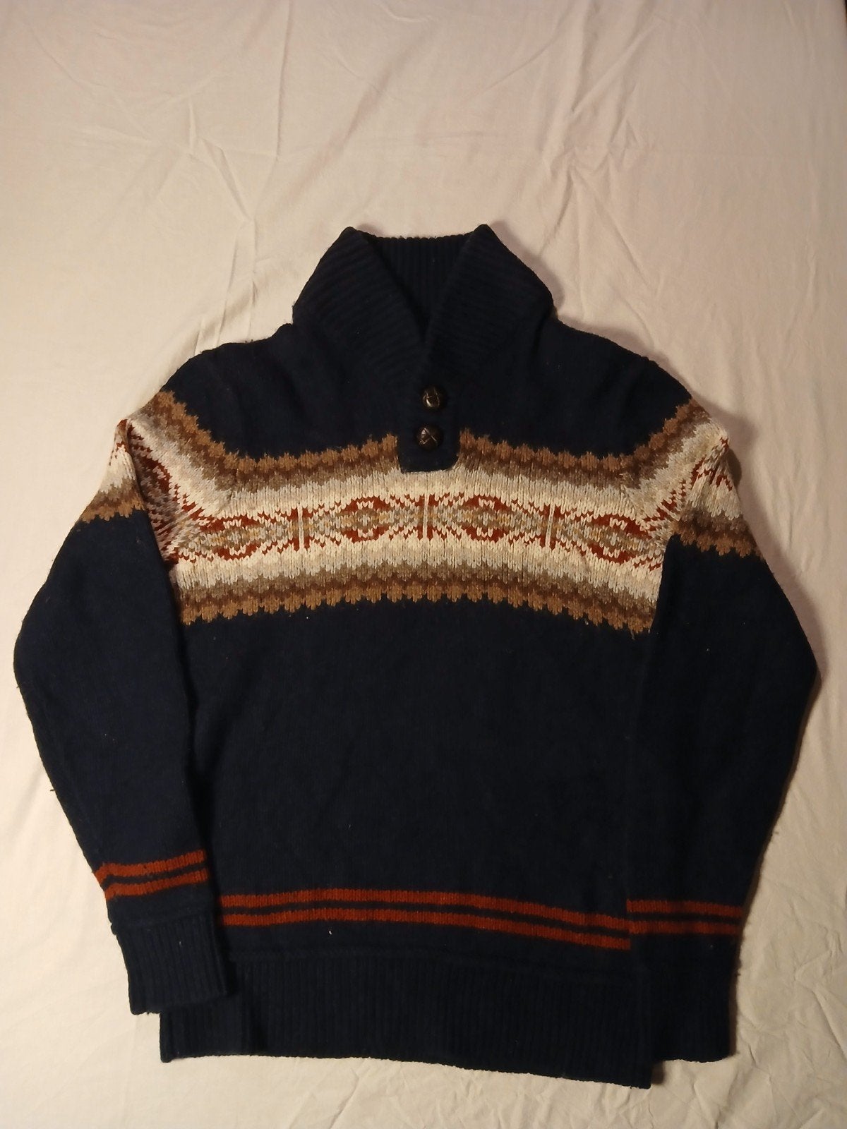 Vintage Levi's Fair Isle Knit Trui - Wolmix Maat M, Ophalen of Verzenden