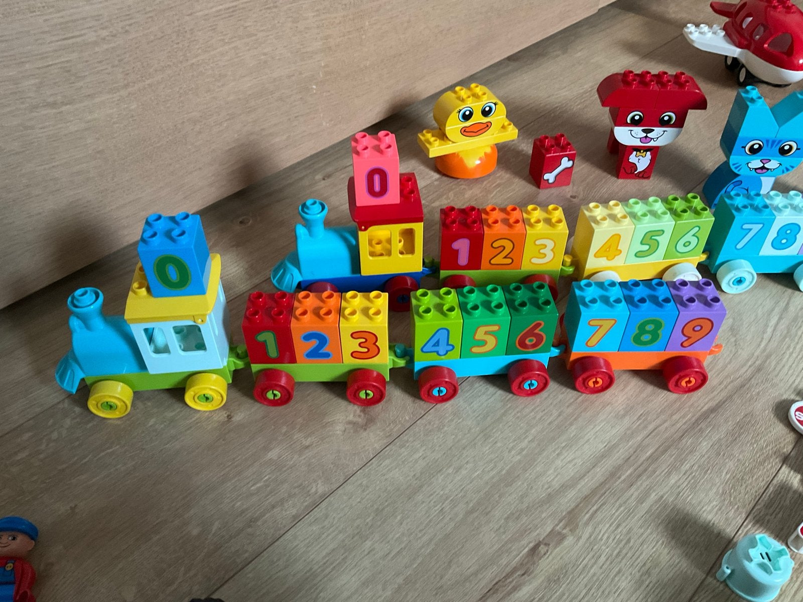 Grote collectie LEGO Duplo met voertuigen, dieren en figuren, Ophalen, Zo goed als nieuw, Overige merken