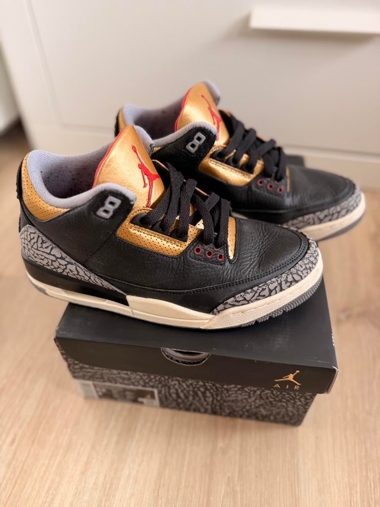 Nike Air Jordan 3 retro (womens) maat 41, Ophalen of Verzenden, Zo goed als nieuw, Zwart, Sneakers of Gympen