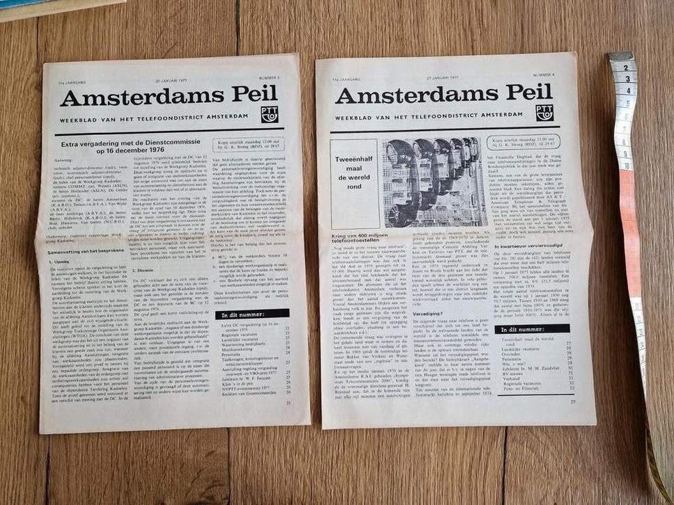 Amsterdams Peil - Telefoondienst Amsterdam, Ophalen of Verzenden, Gelezen, Overige typen