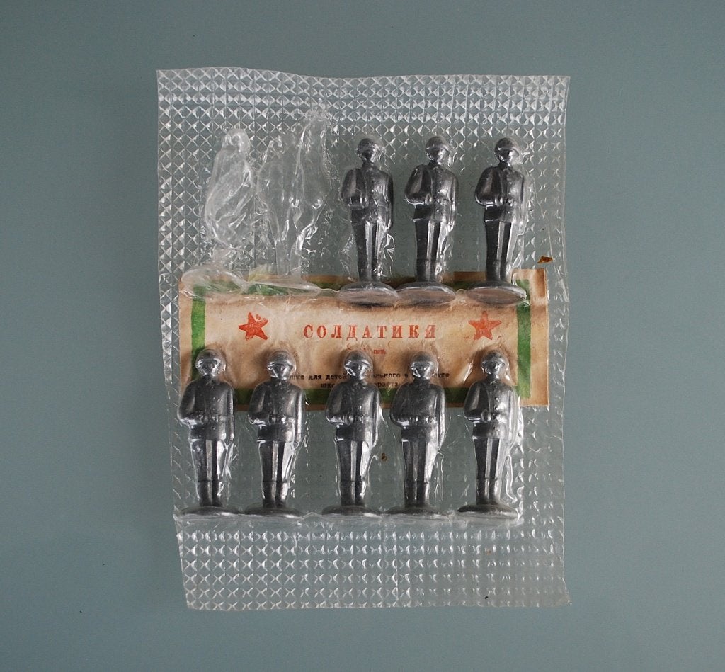 Zink soldaten WW2 Origineel verpakking Vintage CCCP 3,50 p/s, Ophalen of Verzenden