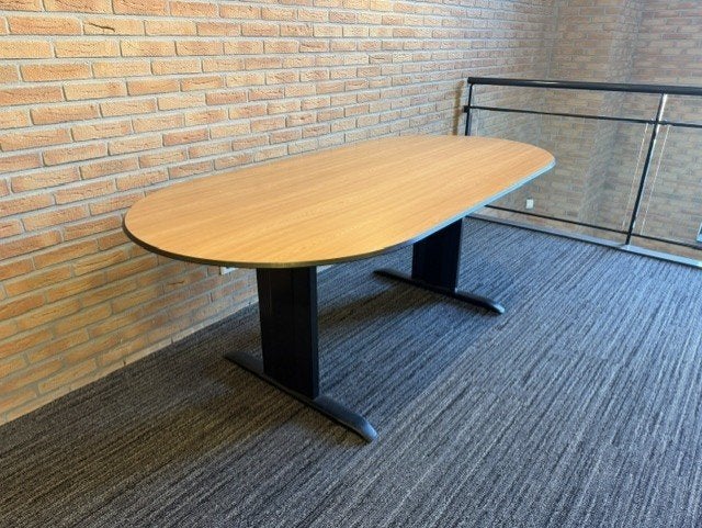 Lensvelt vergadertafel – 200 x 100 cm–in hoogte verstelbaar, Huis en Inrichting, Tafels | Eettafels, Gebruikt, 100 tot 150 cm