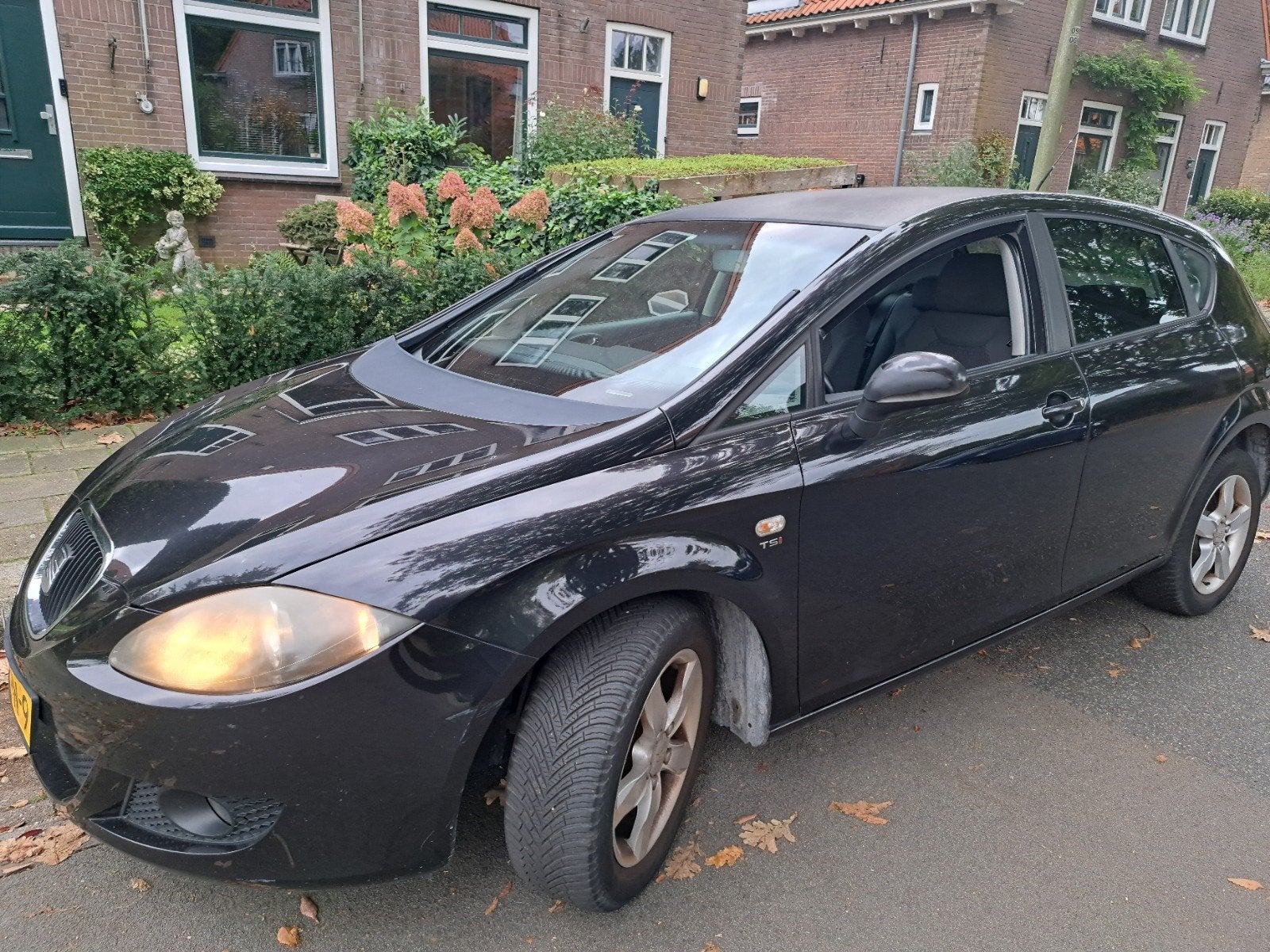 Seat Leon 1.4 TSI 92KW 2008 Zwart Apk Augustus, Auto's, 4 cilinders, Leon, Zwart, Origineel Nederlands
