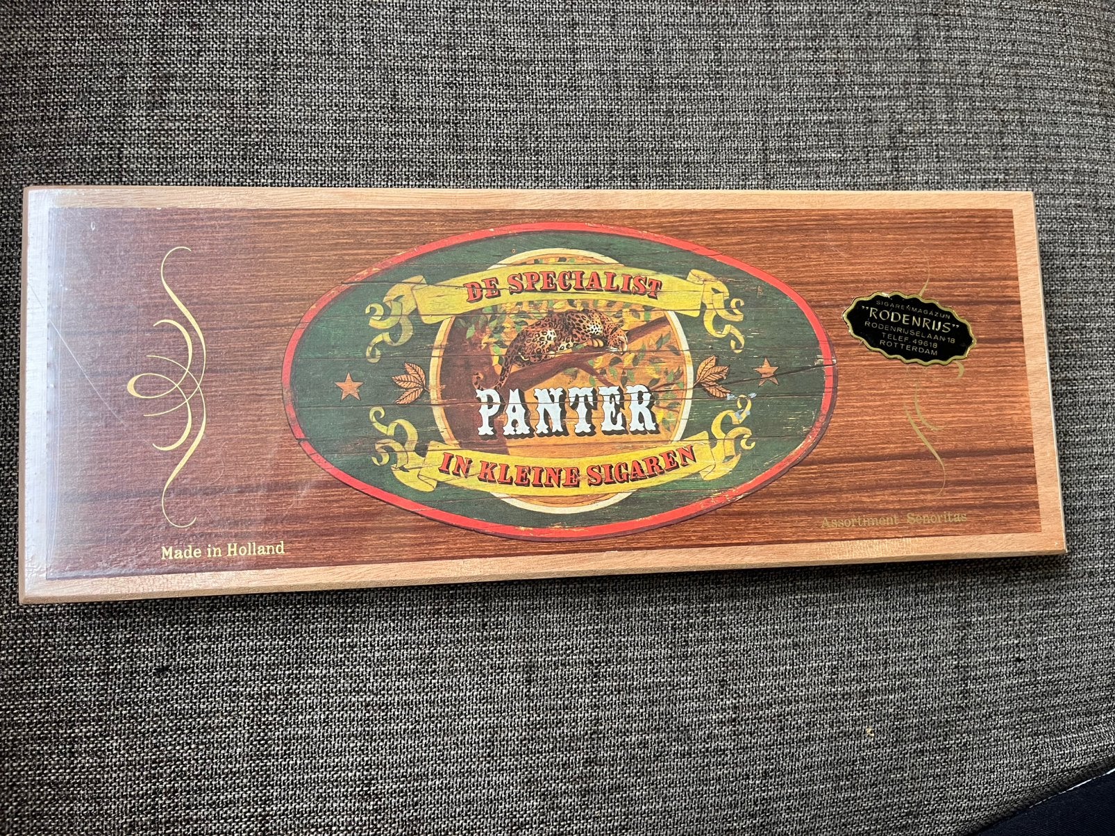 Vintage Panter sigarenkist,ongeopend, Ophalen of Verzenden, Zo goed als nieuw